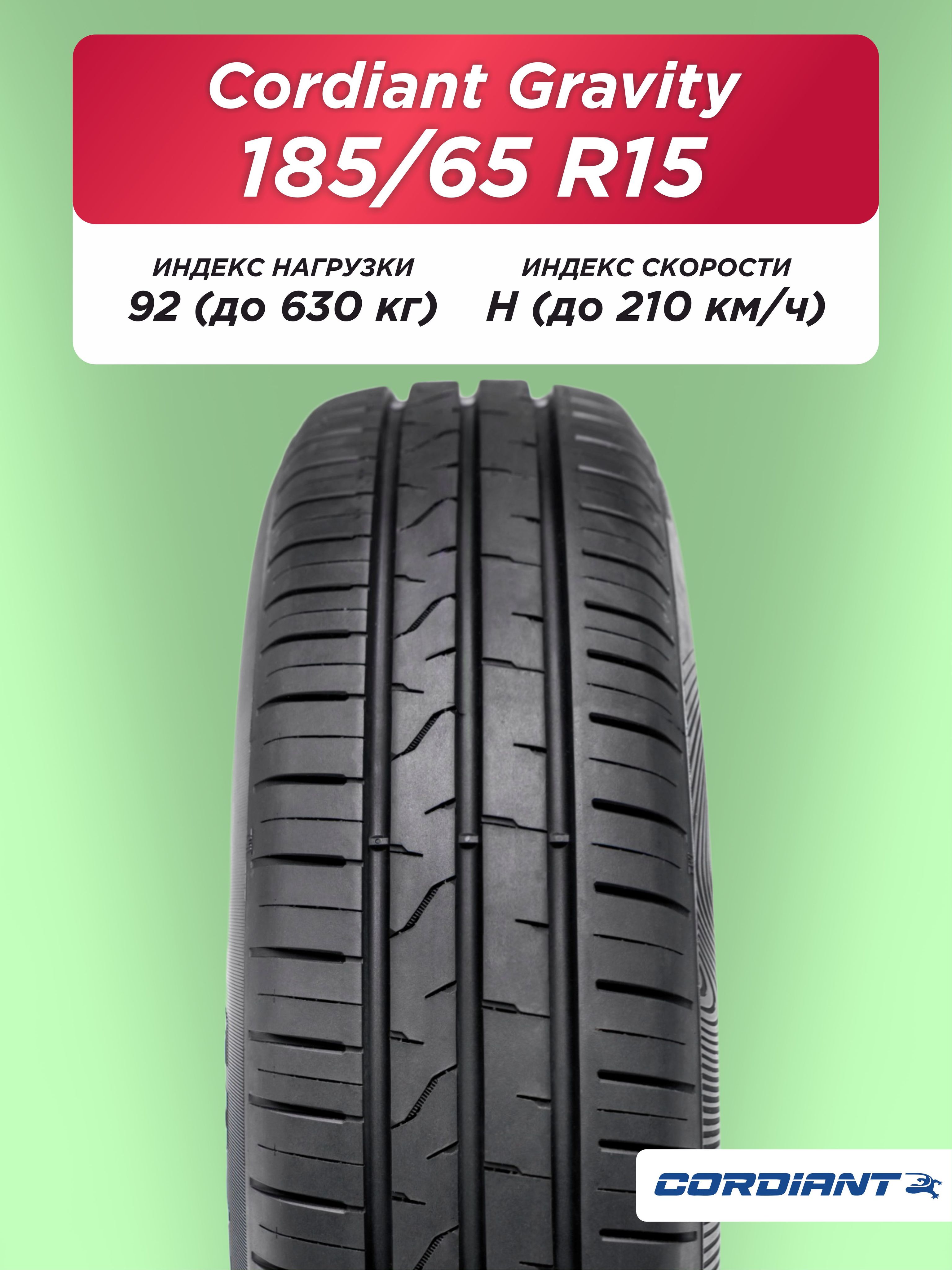 185/65 R15 Cordiant GRAVITY 92 H б/к