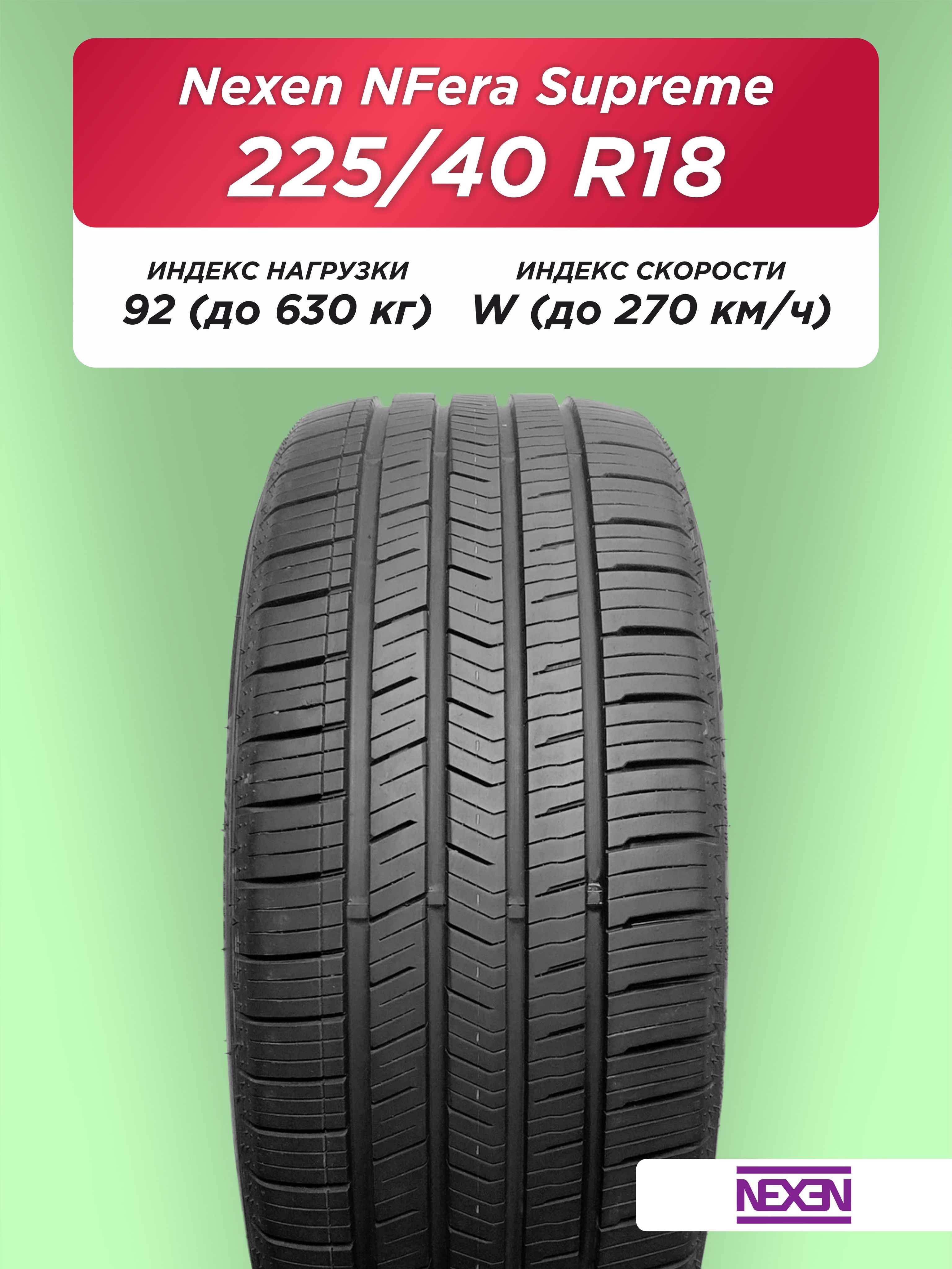 225/40 R18 Nexen NFera Supreme XL 92 W б/к