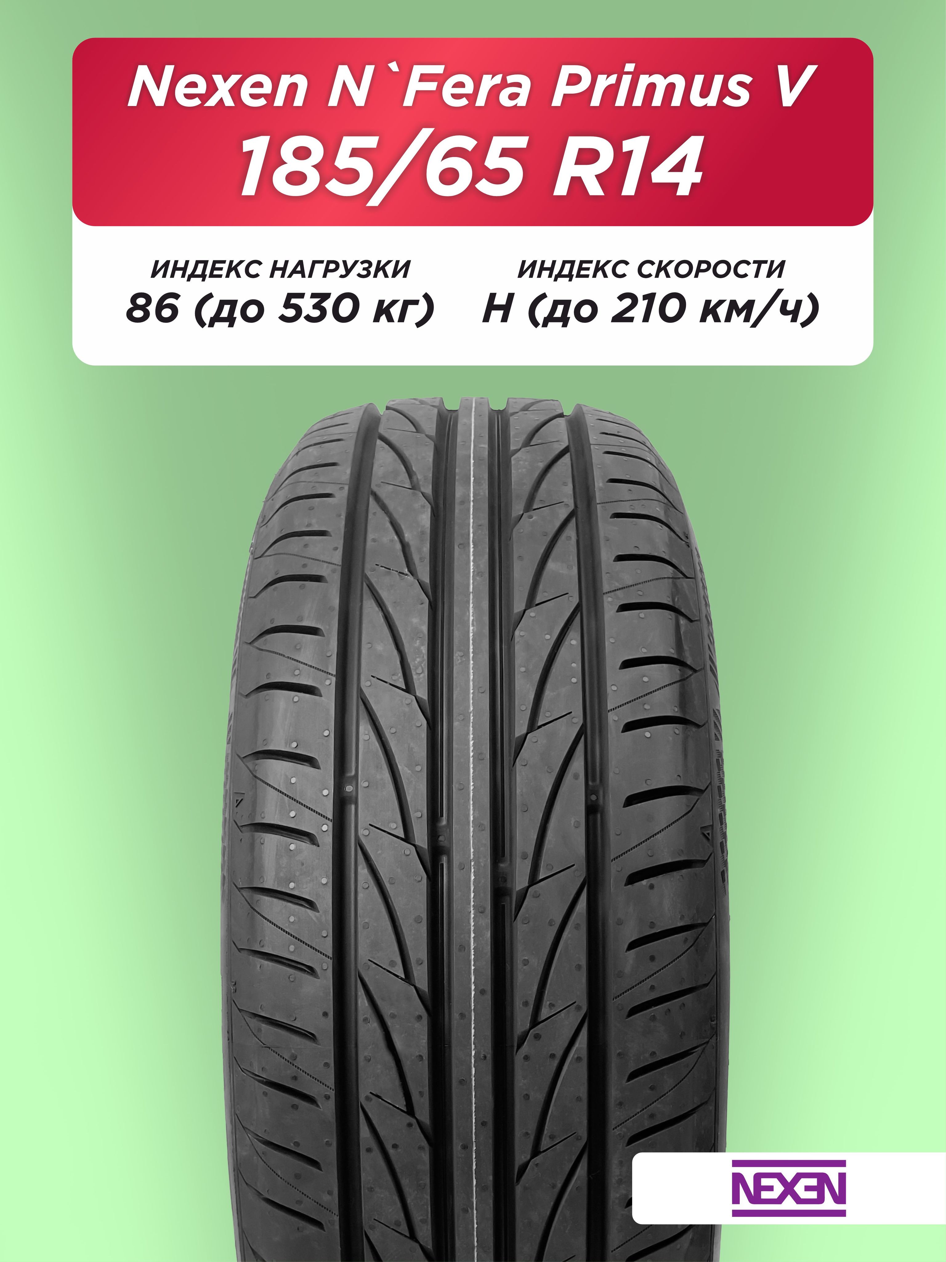 185/65 R14 Nexen NFera Primus V 86 H б/к