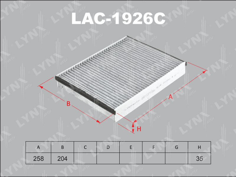 Фильтр салона LAC1926C
