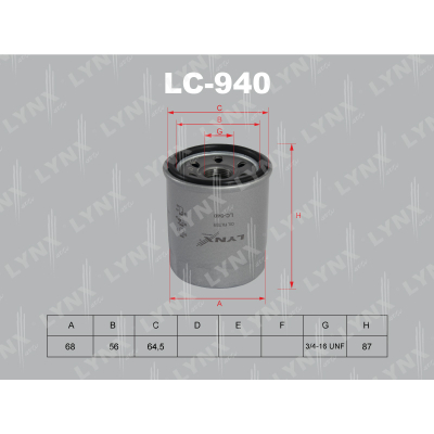 Фильтр масляный LC940
