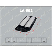Фильтр воздушный LA592