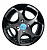 Akito S844  5.5*13  4*98 ET35 58.6 BLACK POLISH