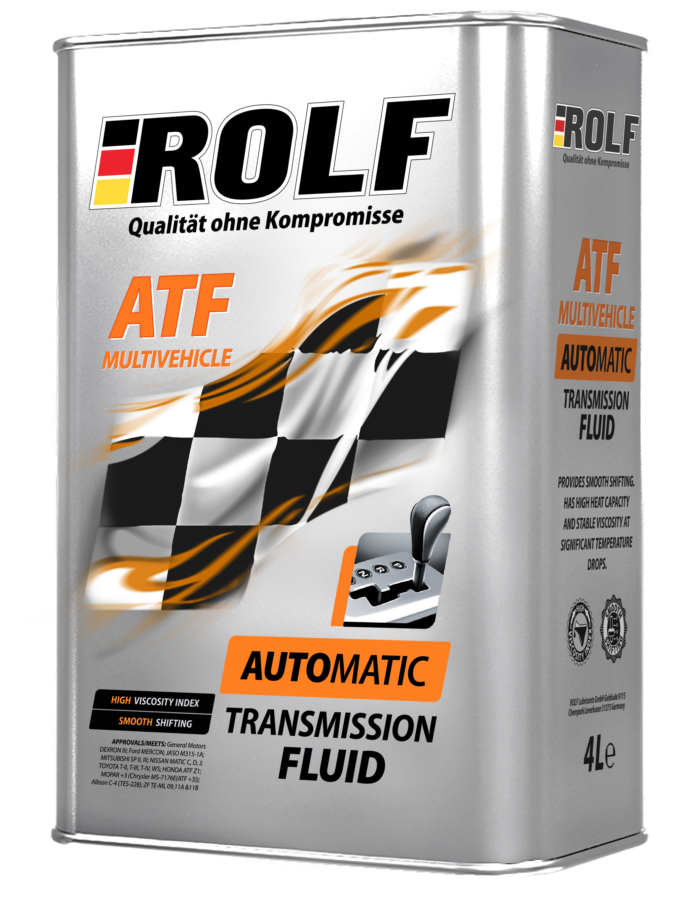 Масло трансм. ROLF ATF Multivehicle 4л железо