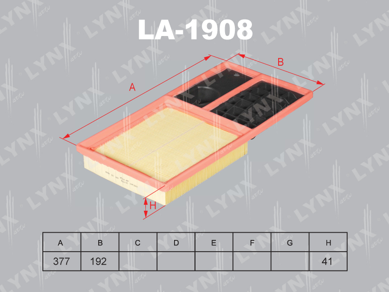 Фильтр воздушный LA1908