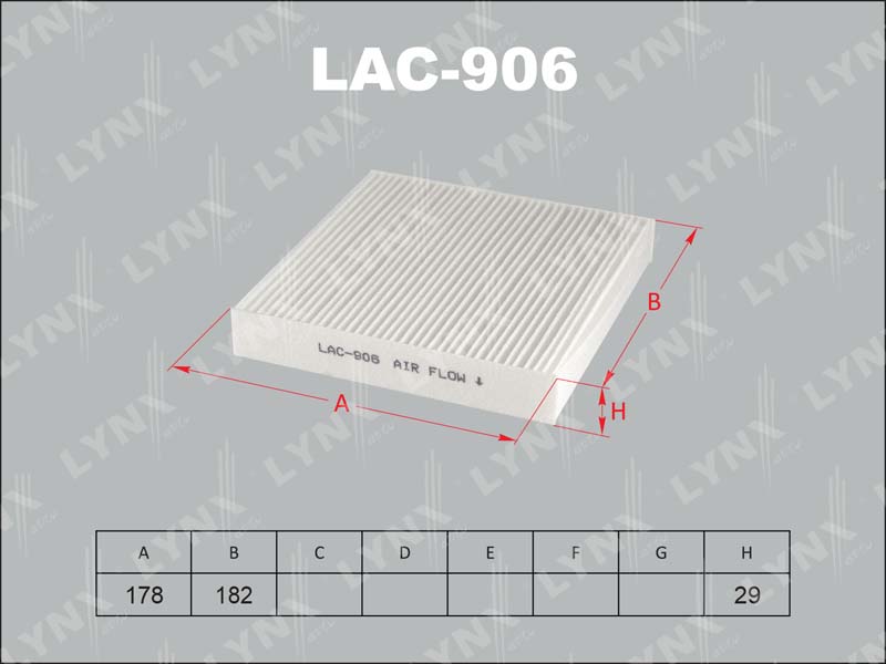 Фильтр салона LAC906