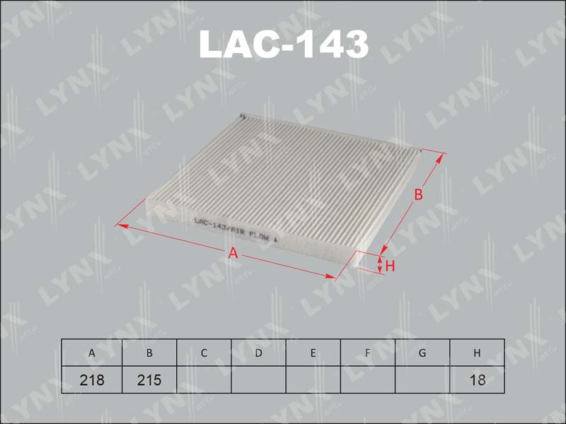 Фильтр салона LAC143