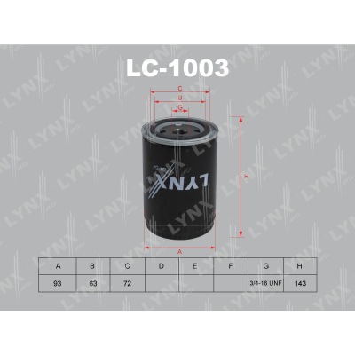 Фильтр масляный LC1003