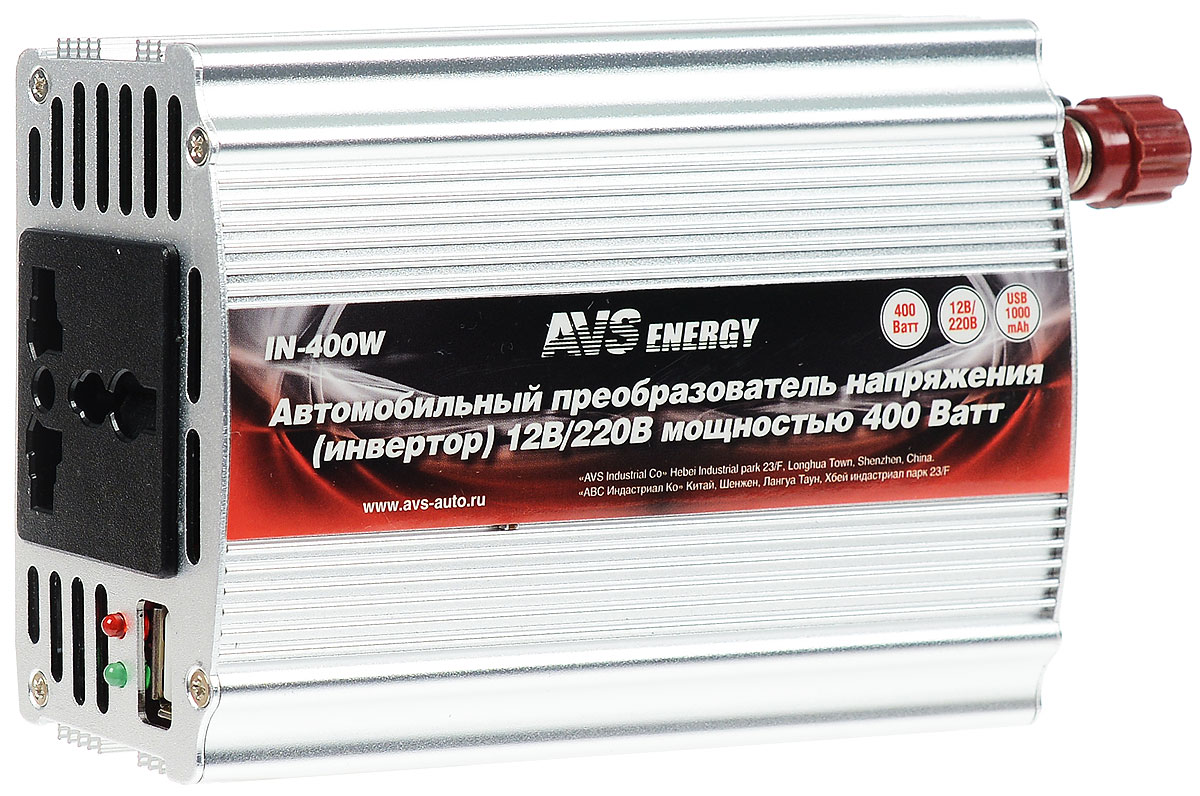 Преобразователь напряжения AVS 12/220 IN-400W инвертор