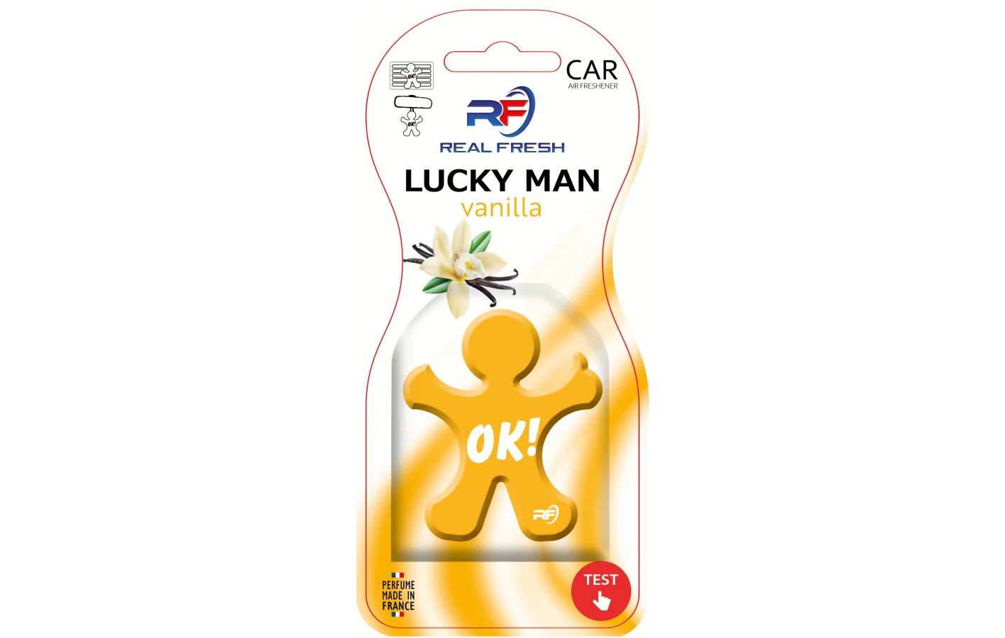 Ароматизатор подвесной REAL FRESH Lucky man Лимон