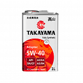 Масло мот. TAKAYAMA Adaptec ACEA A3/B4 5W40 1л синт. железо