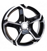 Yuki 534  6*14  5*100 ET35 73.1 Black  machine face(B4)