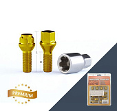 Болт М12*1,5 (52/27, ключ 17, конус 16 шт, секрет 4+1, BLUE) B012707L Anmax