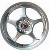 Yuki 517  7*16  8*100*114.3 ET40 73.1 Black with machine lip (B3)