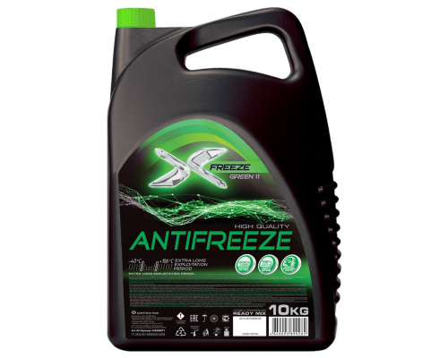 Антифриз X-Freeze Green -40 G11 зеленый 10кг Дзержинск