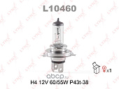 Автолампа LYNXauto H4 12V 60/55W P43T-38 L10460