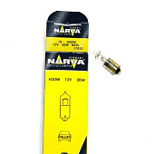 Автолампа NARVA H20W (BA9S) 12V 20W