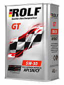 Масло мот. ROLF GT 5W30 синт. 4л SN/CF железо