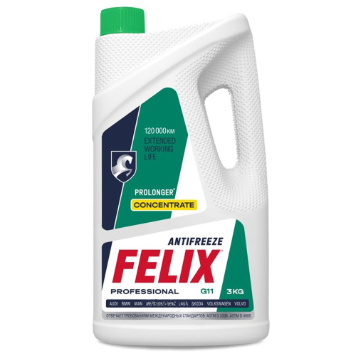 Антифриз Felix Prolonger-40 G11 зеленый  3кг