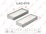 Фильтр салона (2шт, к-кт) LAC070