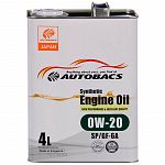 Масло мот. Autobacs Engine Oil Syntetic 0W20 ( SP/GF-6A) 4л+1л (Сингапур)