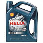 Масло мот. Shell Helix HX7 5W40 SN/CF п/с, 4л
