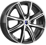K&K Адамар 6.5*16 5*114.3 ET45 66.1 дарк платинум