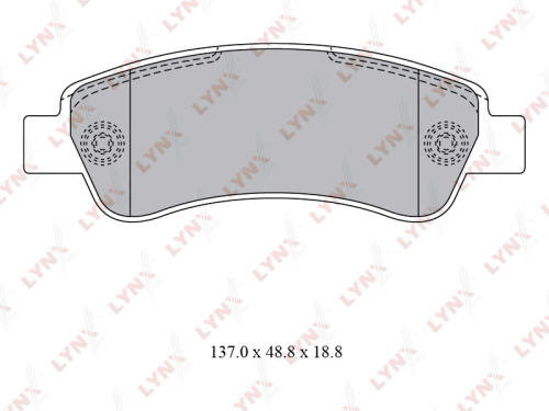 Колодки тормозные дисковые (зад.) BD2830